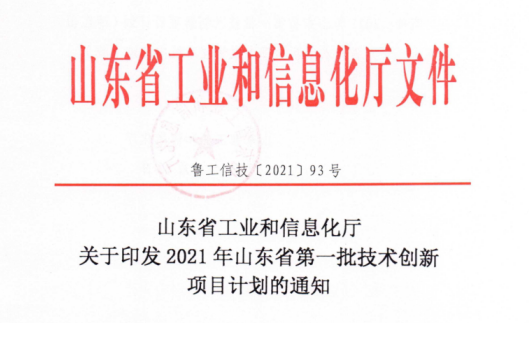 山東三星集團(tuán)九個項(xiàng)目入選2021年山東省第一批技術(shù)創(chuàng)新項(xiàng)目計劃